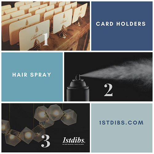 Click to view: Place Card Holders | Hairspray | 1stDibs.com Website